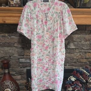 Coffee Time House Coat/Robe Sz XL/2XL